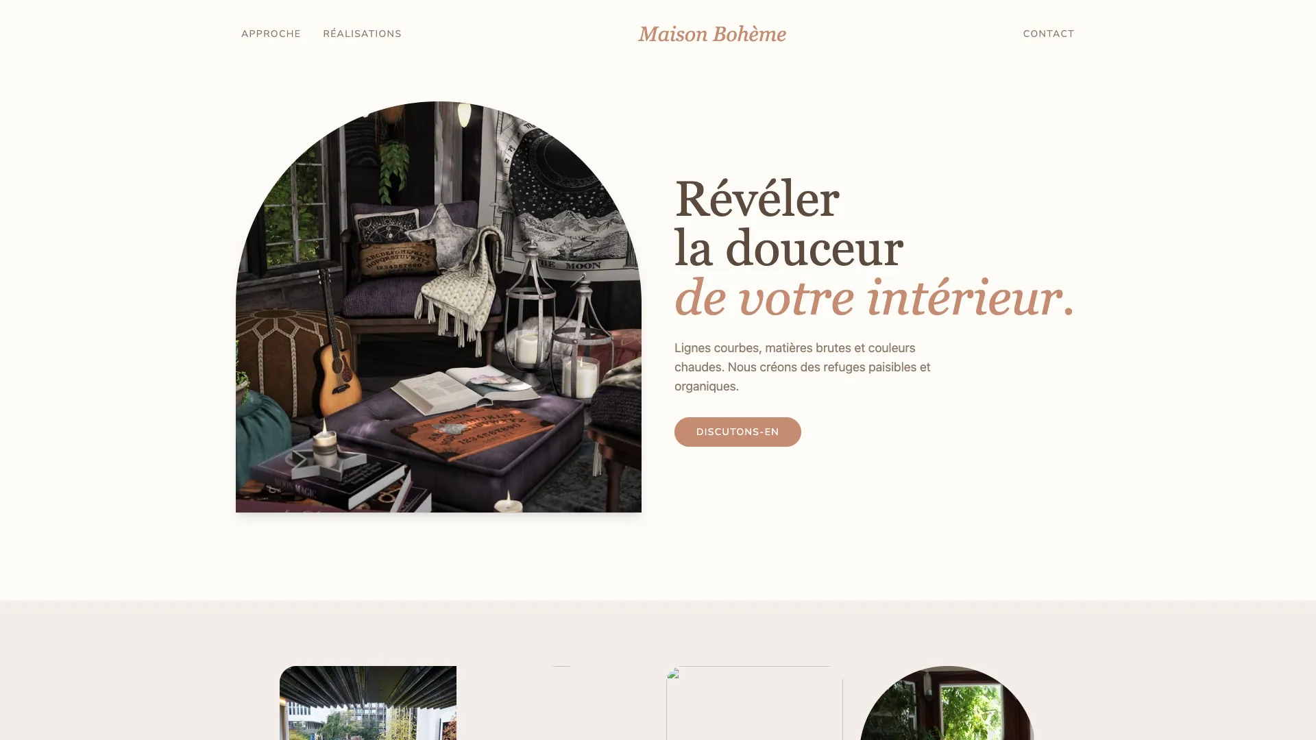 Template Design Intérieur - Modèle 4 (Maison Bohème) 🌿