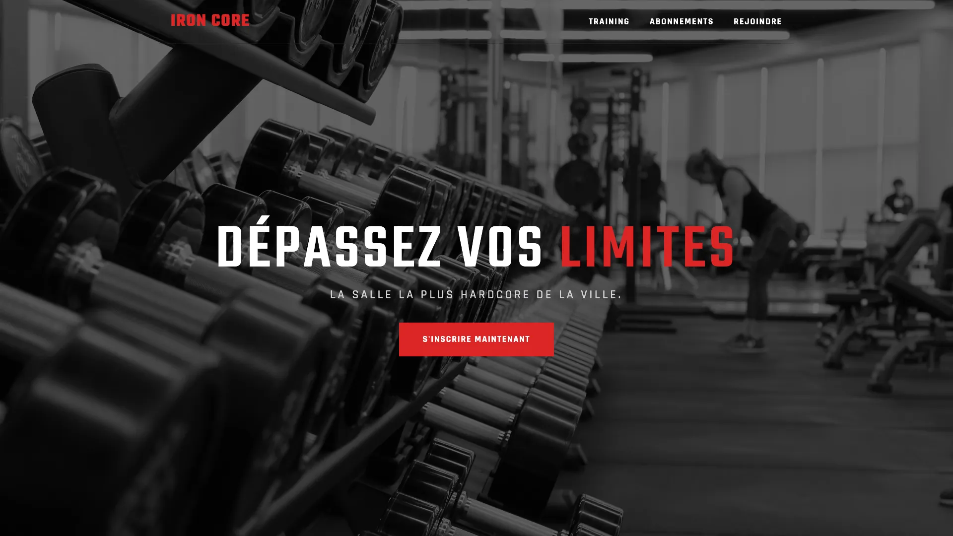 Template Sport & Coaching - Modèle 1 (Gym Club Fitness) 💪