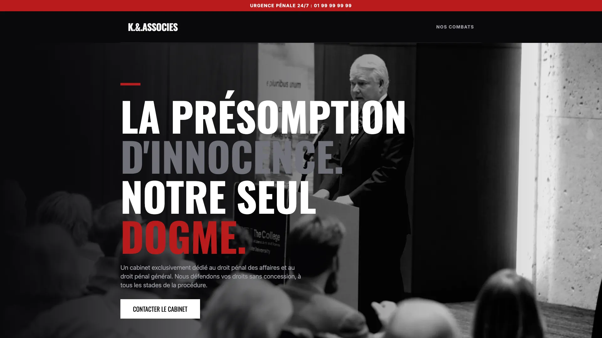 Template Juridique - Modèle 3 (The Defender) ⚖️