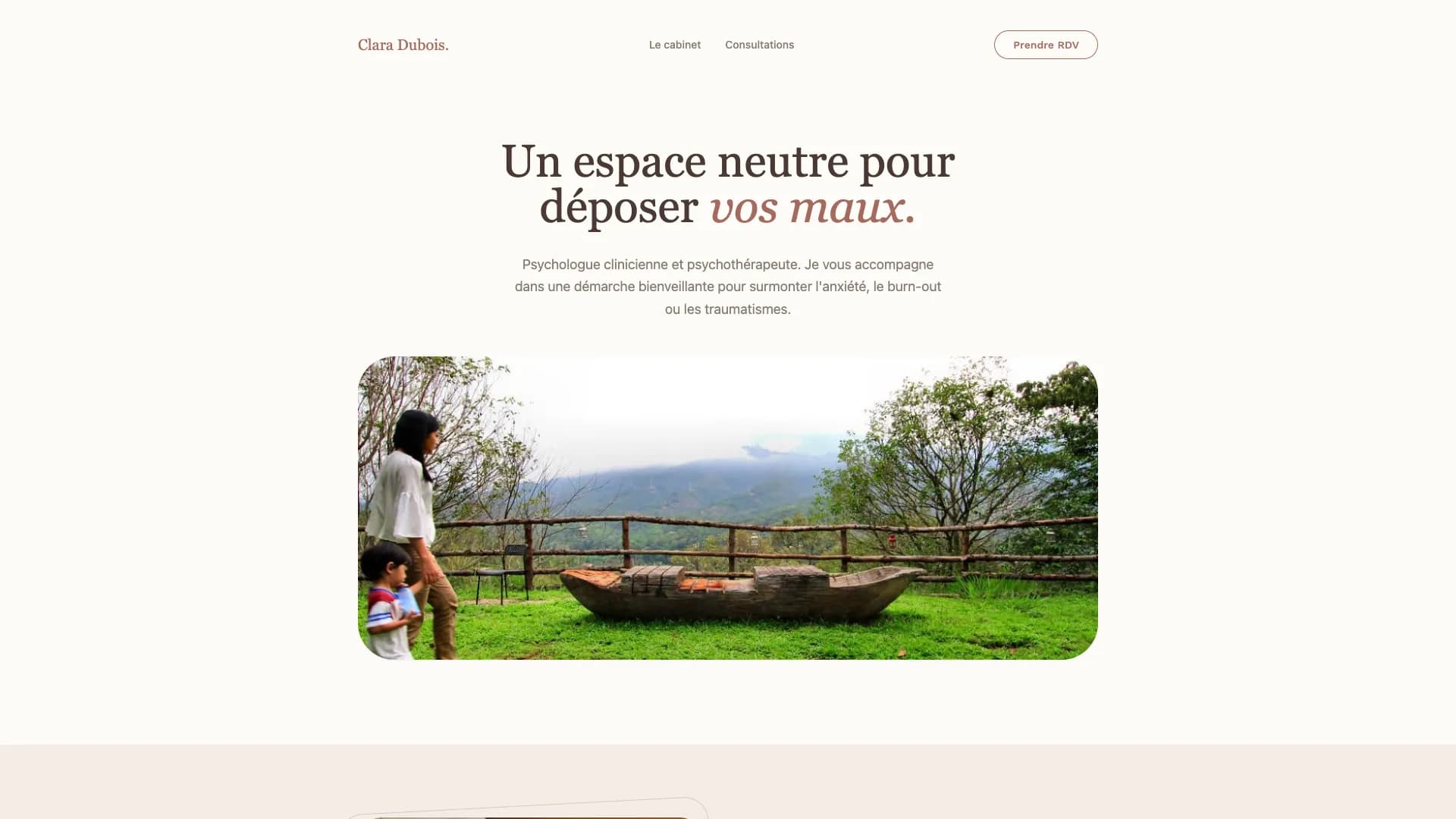 Template Santé & Médical - Modèle 3 (Therapy & Mind) 🧠