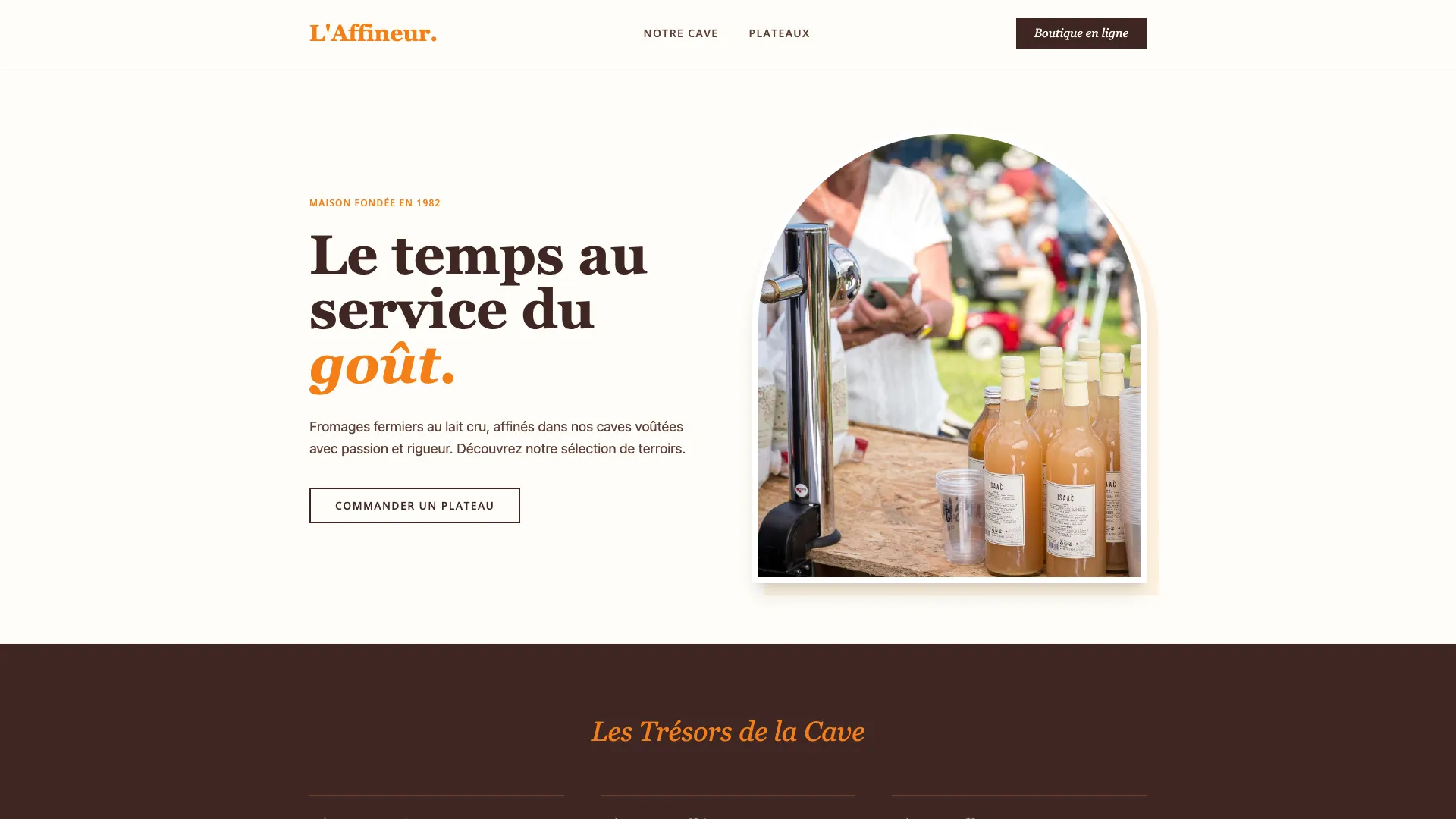 Template Agriculture & Nature - Modèle 2 (Artisan Fromager) 🧀