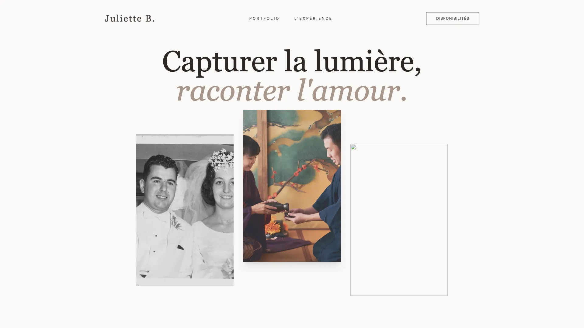 Template Photographie - Modèle 2 (Wedding Memories) 💍