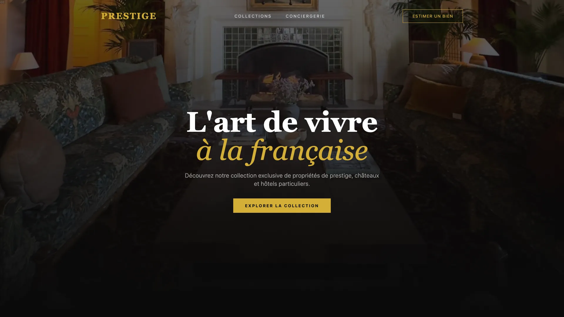 Template Immobilier - Modèle 2 (Luxury Estates) ✨